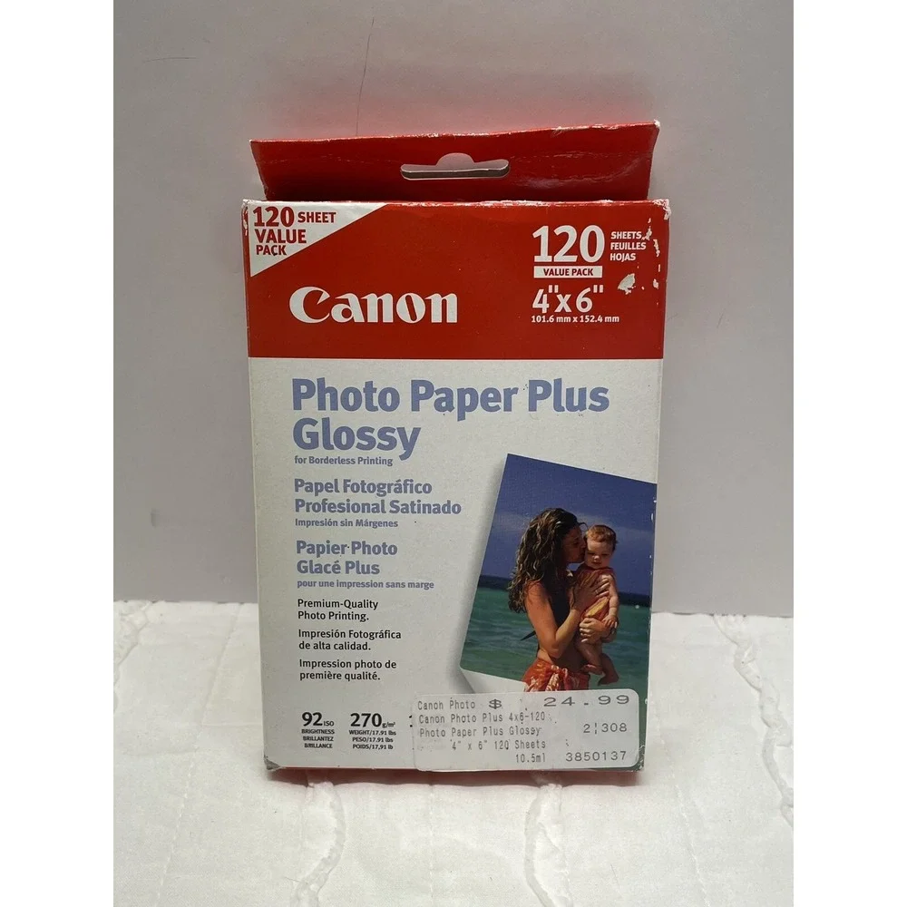 Canon Photo Paper Plus Glossy 120 Sheets 4x6